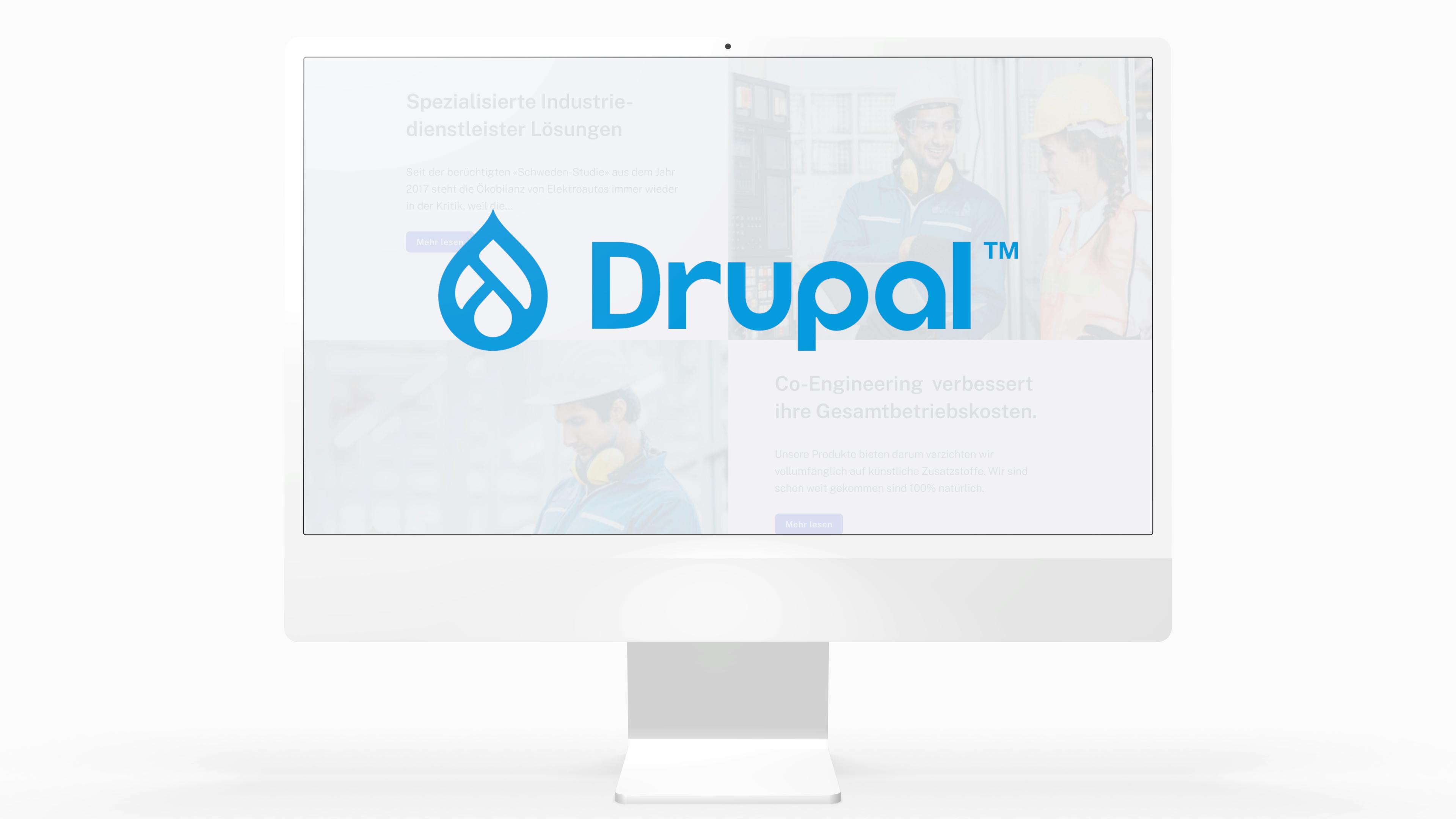 AOS Visualisierung mit Drupal Logo