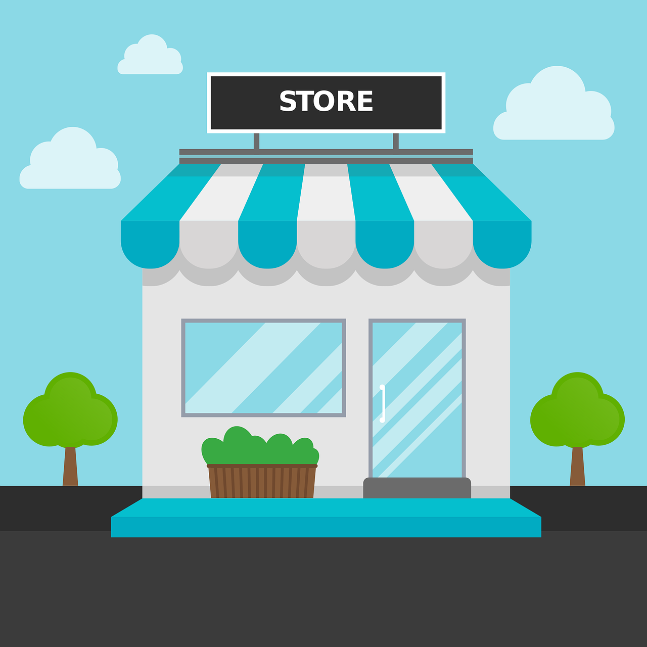 The Illustration shows a retail store