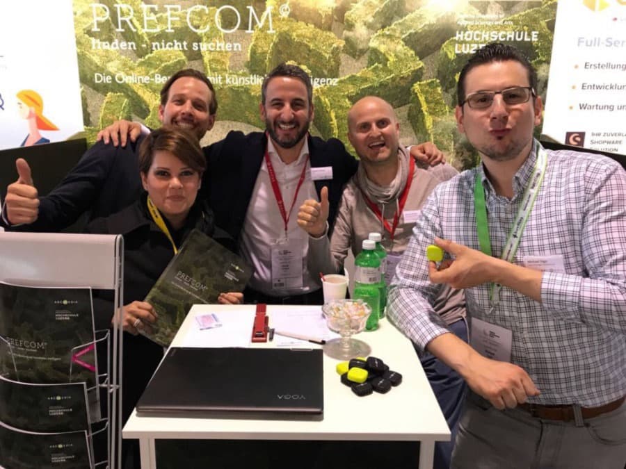 Das Arcmedia-Team an der Swiss eBusiness Expo